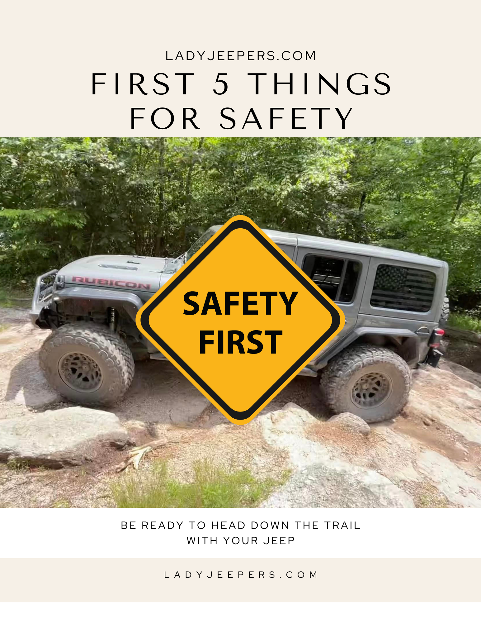 First 5 Things For Safety
