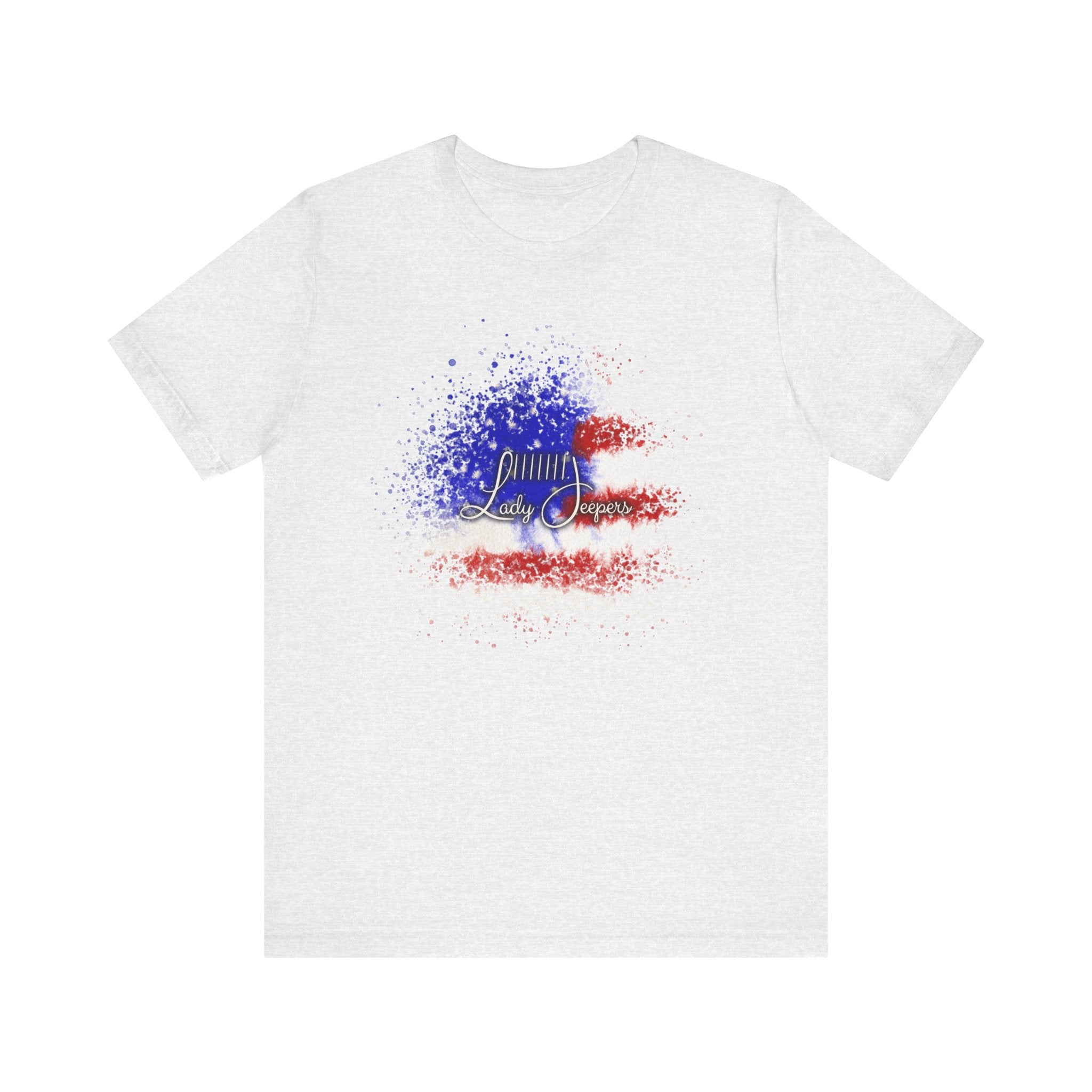 American Flag Splatter with Logo