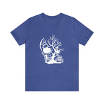 Load image into Gallery viewer, Spooky Skull White Design Halloween T-Shirt
