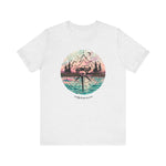 Load image into Gallery viewer, Pink, Blue, and Black Compass T-Shirt
