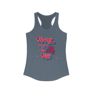 Happy 4x4th Of July Racerback Tank Top