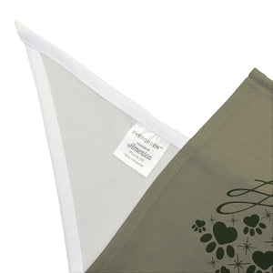 Green Paw Tree Pet Bandana