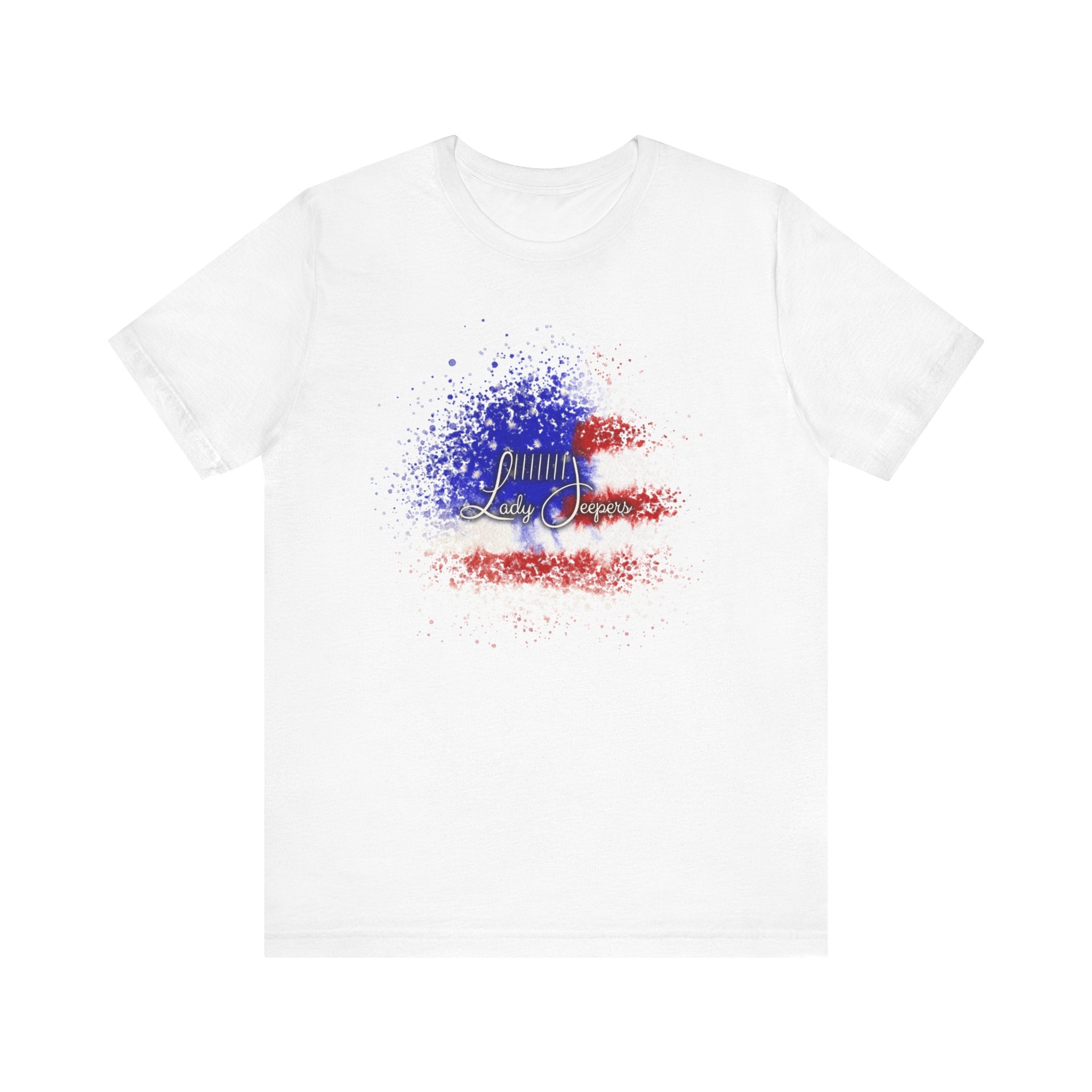 American Flag Splatter with Logo