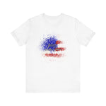 Load image into Gallery viewer, American Flag Splatter with Logo
