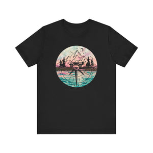 Pink, Blue, and Black Compass T-Shirt