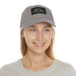 Load image into Gallery viewer, Dad Hat with Rectangle Leather Patch With LadyJeepers.com Logo

