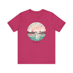 Load image into Gallery viewer, Pink and Blue Compass Design T-Shirt
