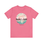 Load image into Gallery viewer, Pink and Blue Compass Design T-Shirt
