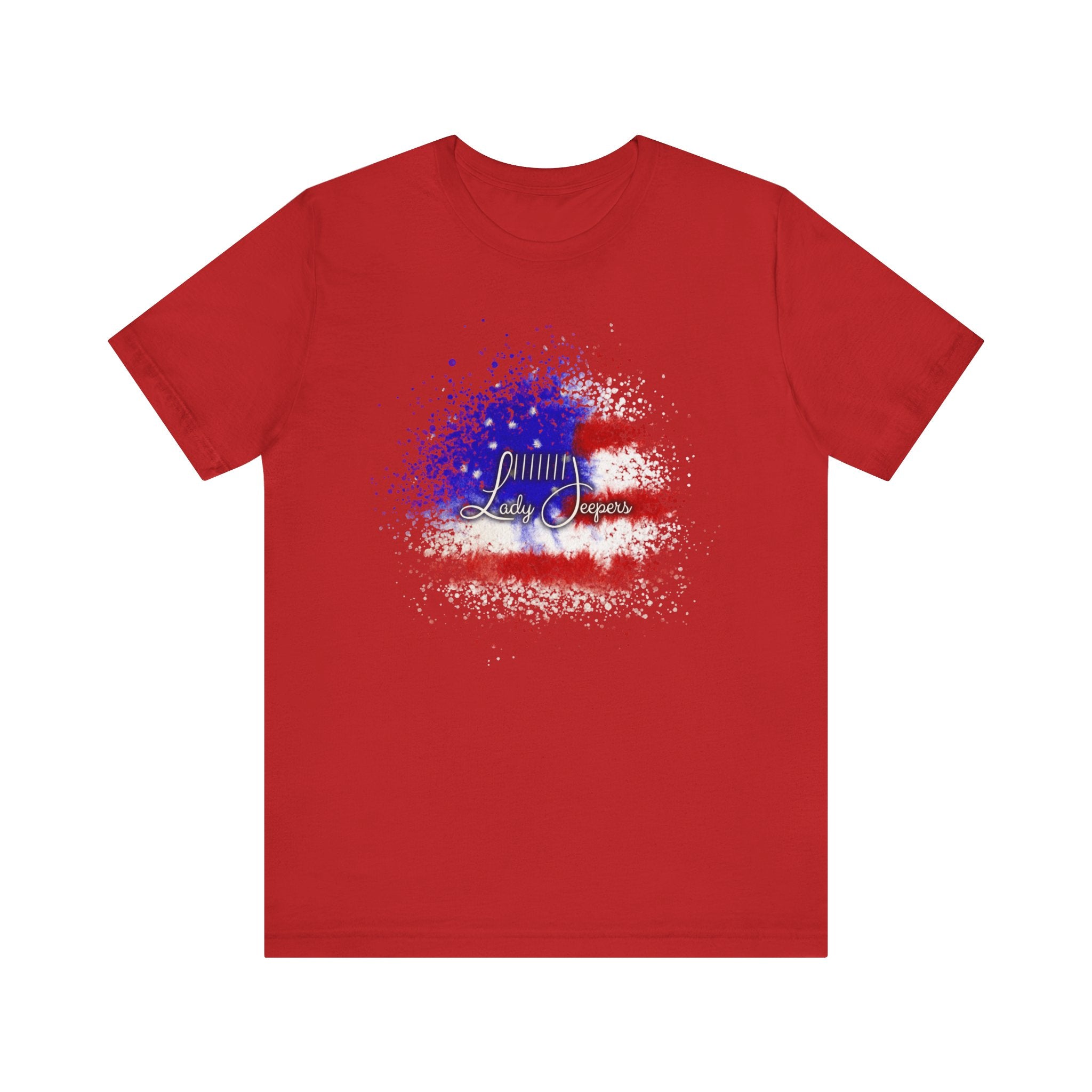 American Flag Splatter with Logo