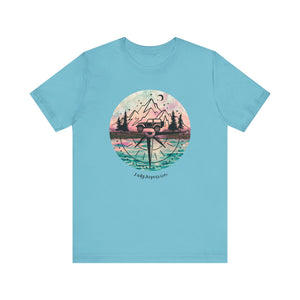 Pink, Blue, and Black Compass T-Shirt