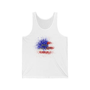 American Flag Splatter with Logo