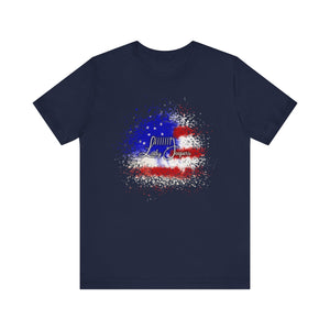 American Flag Splatter with Logo