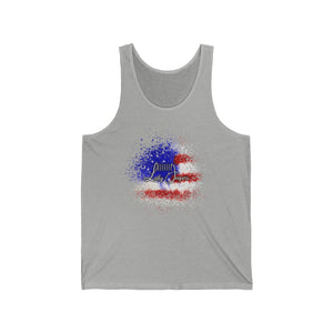 American Flag Splatter with Logo