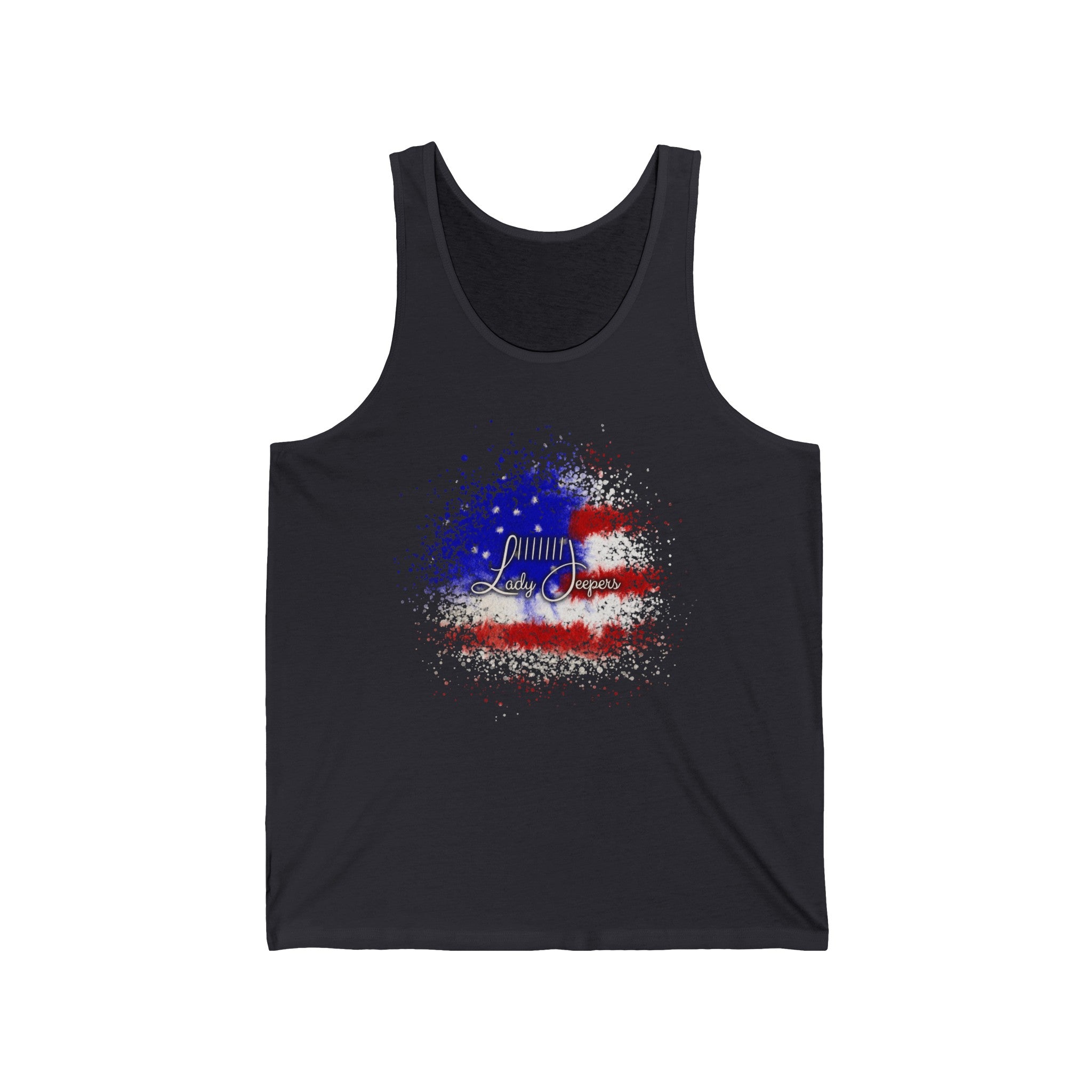 American Flag Splatter with Logo