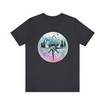 Load image into Gallery viewer, Pink, Purple, Blue with Black Compass T-Shirt
