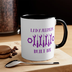 LadyJeepers Built Me Accent 11oz Mug