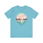 Load image into Gallery viewer, Pink and Blue Compass Design T-Shirt
