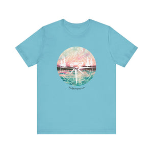 Pink and Blue Compass Design T-Shirt