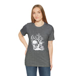 Load image into Gallery viewer, Spooky Skull White Design Halloween T-Shirt
