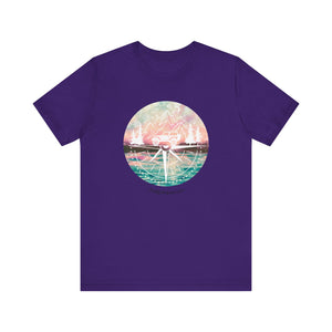 Pink and Blue Compass Design T-Shirt