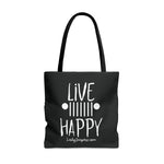 Load image into Gallery viewer, Live Happy Tote Bag
