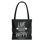 Load image into Gallery viewer, Live Happy Tote Bag

