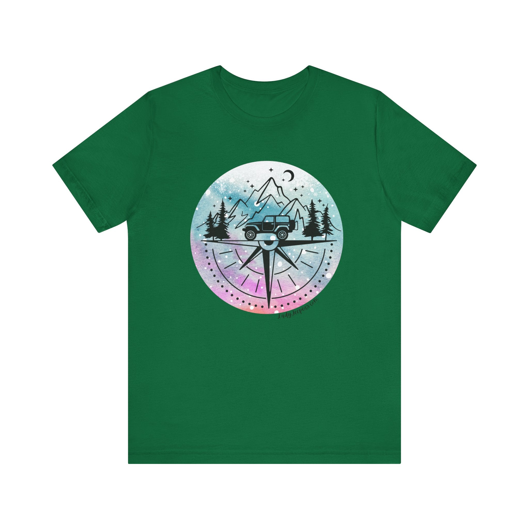 Pink, Purple, Blue with Black Compass T-Shirt