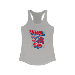 Happy 4x4th Of July Racerback Tank Top