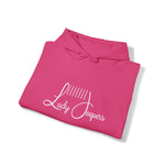 Load image into Gallery viewer, LadyJeepers.com New Logo Hoodie with Sleeve Detail
