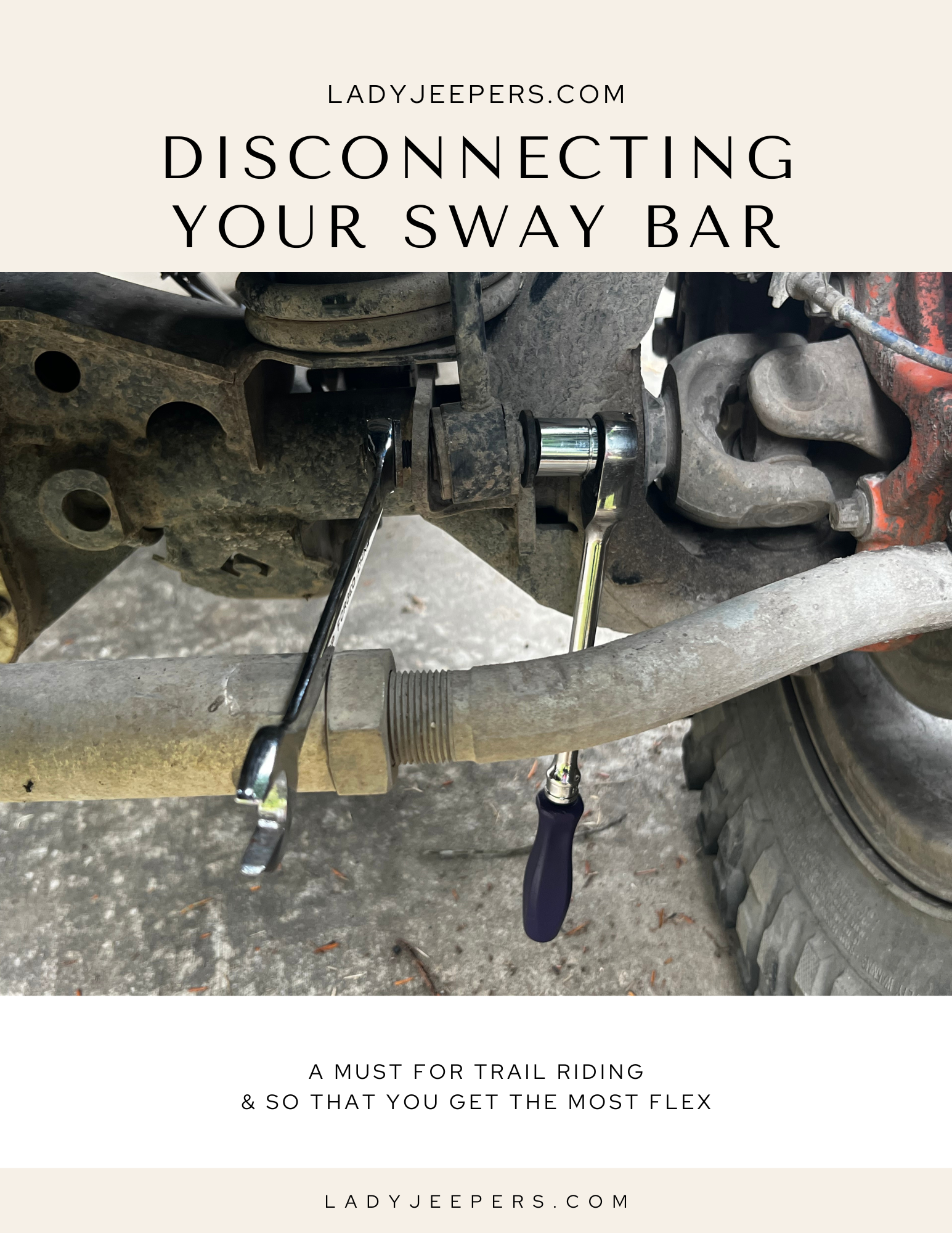 Disconnecting Your Sway Bars Book