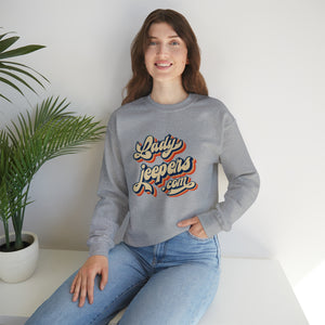 Retro LadyJeepers.com Crewneck Sweatshirt