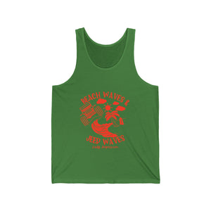 Orange Beach Waves & Jeep Waves Unisex Tank Top