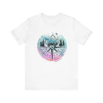 Load image into Gallery viewer, Pink, Purple, Blue with Black Compass T-Shirt
