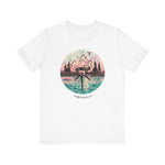 Load image into Gallery viewer, Pink, Blue, and Black Compass T-Shirt
