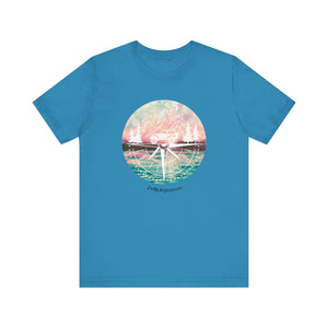 Pink and Blue Compass Design T-Shirt