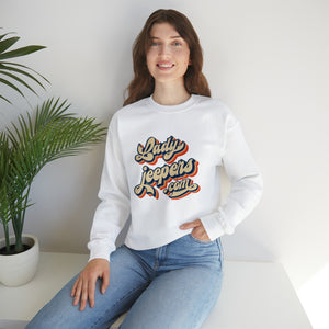 Retro LadyJeepers.com Crewneck Sweatshirt