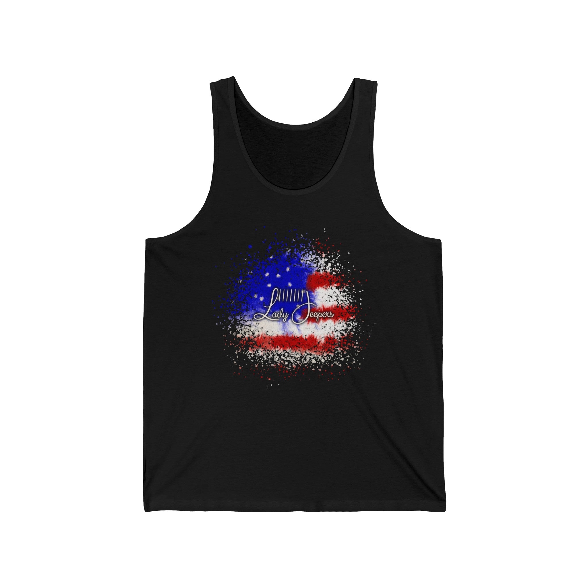 American Flag Splatter with Logo