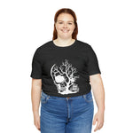 Load image into Gallery viewer, Spooky Skull White Design Halloween T-Shirt
