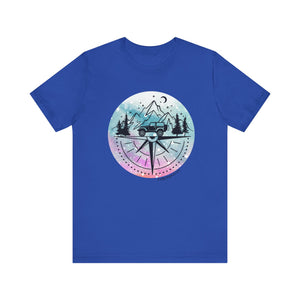 Pink, Purple, Blue with Black Compass T-Shirt