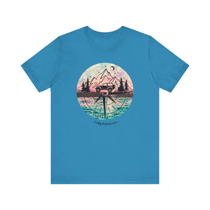 Pink, Blue, and Black Compass T-Shirt