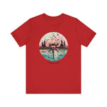 Load image into Gallery viewer, Pink, Blue, and Black Compass T-Shirt
