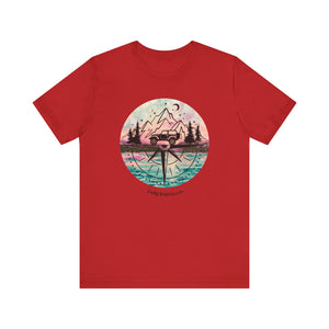 Pink, Blue, and Black Compass T-Shirt