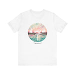 Load image into Gallery viewer, Pink and Blue Compass Design T-Shirt
