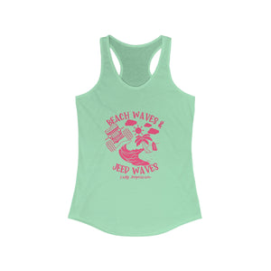 Pink Beach Waves & Jeep Waves Tank Top