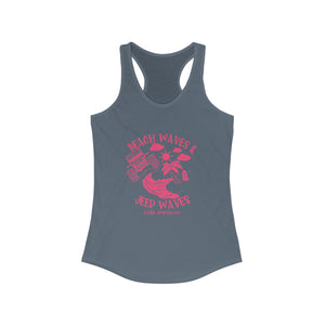 Pink Beach Waves & Jeep Waves Tank Top