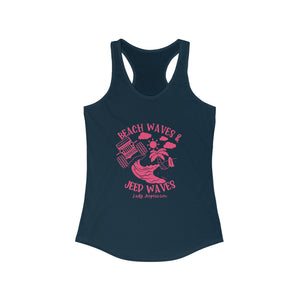 Pink Beach Waves & Jeep Waves Tank Top