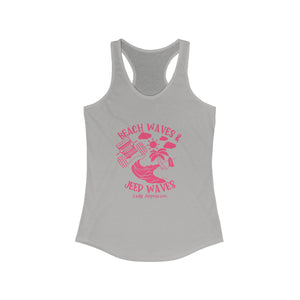 Pink Beach Waves & Jeep Waves Tank Top