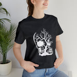 Load image into Gallery viewer, Spooky Skull White Design Halloween T-Shirt
