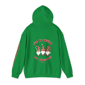 I'll be Gnome for Christmas Hooded Sweatshirt