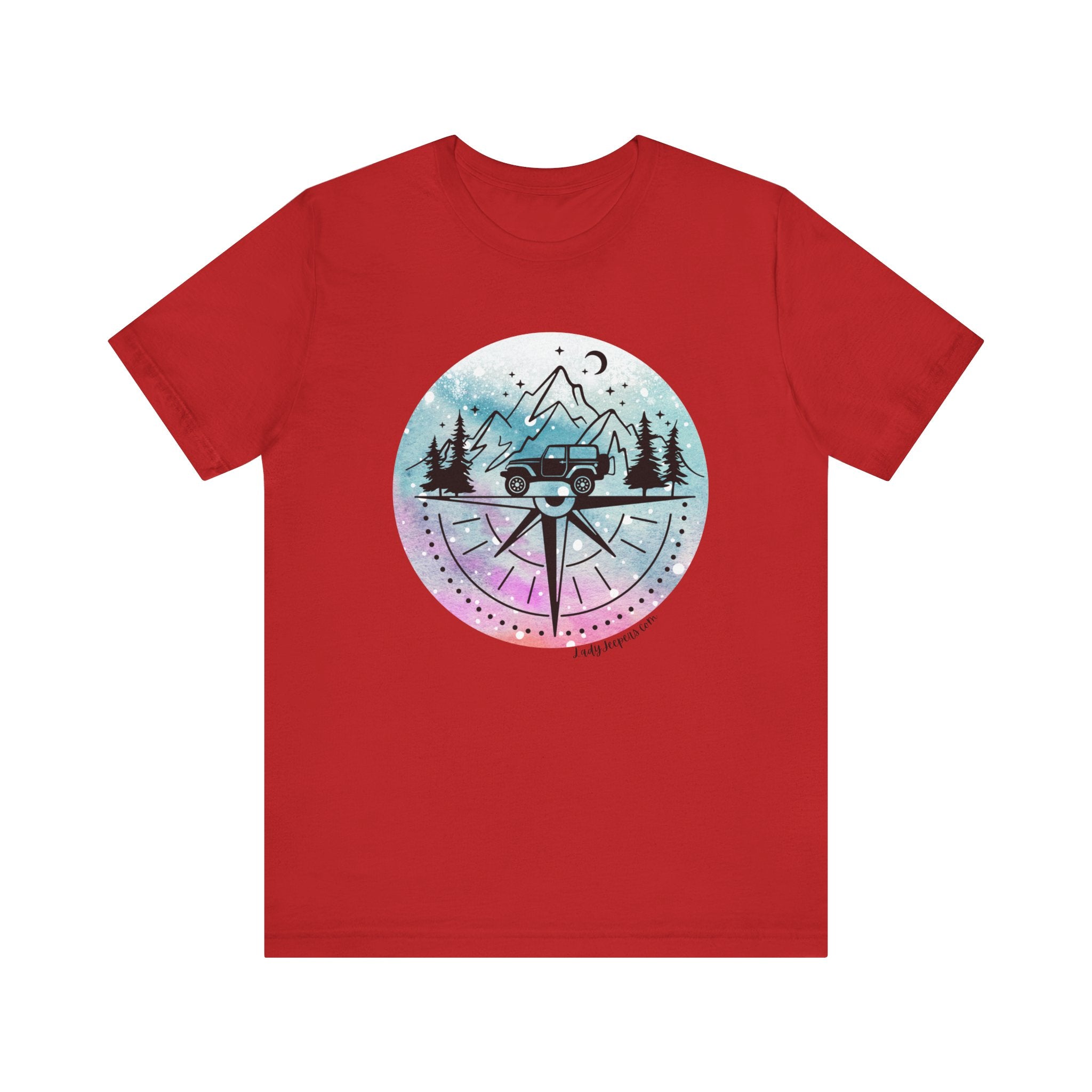 Pink, Purple, Blue with Black Compass T-Shirt